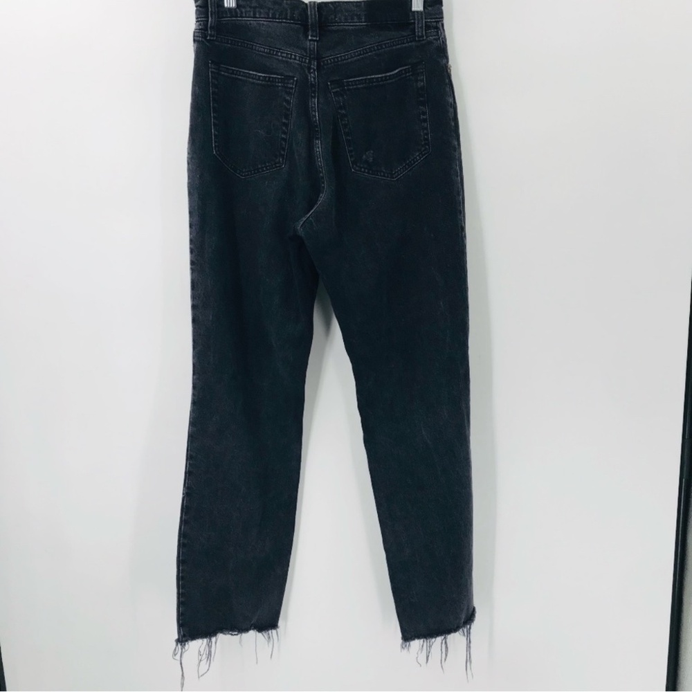 Abercrombie & Fitch The 90s Straight Ultra High Rise Jeans Black Size 28 - Picture 5 of 5